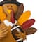 Glitzhome® 30" Thanksgiving Turkey Metal Yard Stake or Hanging Wall Décor